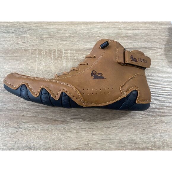 L Deck Women's Brown Suede Ankle Boots Size 35 - Picture 3 of 5